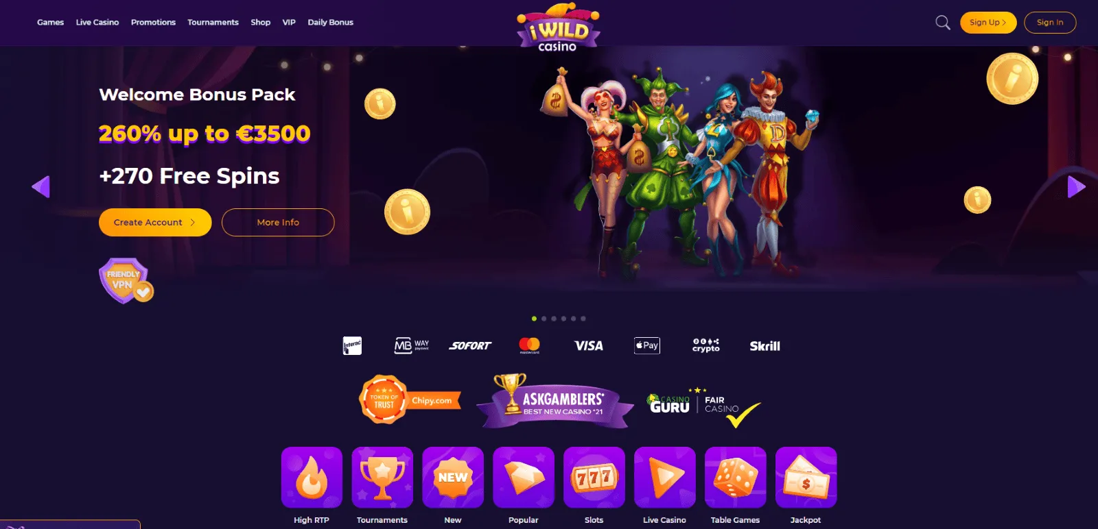 iWild casino