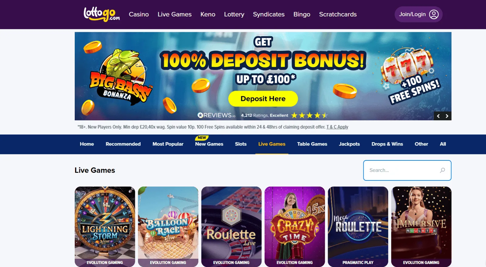 Lottogo casino